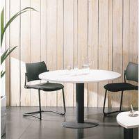 Table réunion ronde Lounge Ø 100 cm pied central Simmob thumbnail image 5