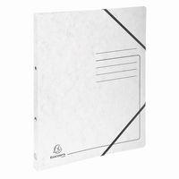 Lot de 10 Classeur 2 anneaux 15mm carte lustrée imprimée - A4-Blanc - Image principale