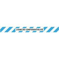 Bande adhésive "ligne de confidentialité" bleu/blanc 90x1000 thumbnail image 2