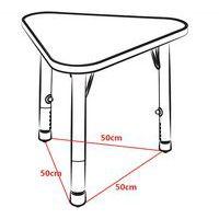 Table Clémence plateau triangulaire - Manutan Expert - Image 2