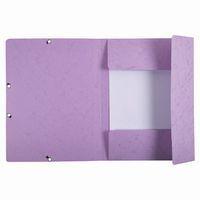 Lot de 25 Chemises à élastiques carte lustrée Aquarel - A4-Mauve thumbnail image 2