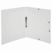 Lot de 10 Classeur 2 anneaux 15mm carte lustrée imprimée - A4-Blanc thumbnail image 2