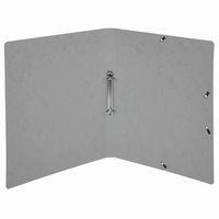 Lot de 10 Classeur 2 anneaux 15mm carte lustrée imprimée - A4-Gris - Image 2