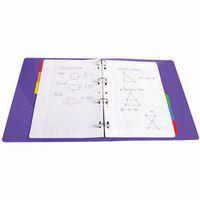 Lot de 20 Intercalaires 160g avec ong. col. Renf. 5 pos. 6 posA4-Blanc - Image 2