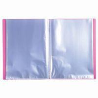 Lot de 20 Protège-doc en PP 5/10e OPAK poch. Cristal 40 vues -Rose - Image 2