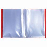 Lot de 8 Protège-doc en PP 5/10e OPAK poch. Cristal 160 vues -Rouge thumbnail image 2