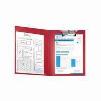 10 Porte-bloc à rabat papier enduit Format 23x32cm pour A4-Rouge - Image 2