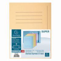 Lot de 50 Chemises imprimées 3 rabats SUPER 210 - 24x32cm-Bulle thumbnail image 3