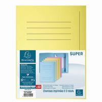 Lot de 50 Chemises imprimées 3 rabats SUPER 210 - 24x32cm-Canari thumbnail image 3