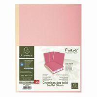 Lot de 25 Chemises dos toilé Forever® 320g/m2 - 24x32cm-Rose thumbnail image 2