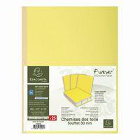 Lot de 25 Chemises dos toilé Forever® 320g/m2 - 24x32cm-Jaune - Image 2