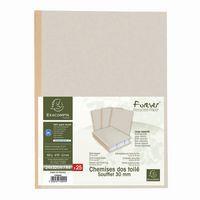 Lot de 25 Chemises dos toilé Forever® 320g/m2 - 24x32cm-Gris thumbnail image 3