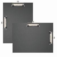 Lot de 10 Porte-bloc double clip papier enduit - Format pour A4-Noir thumbnail image 3