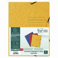 Lot 24 Chemises à élastique 3 rabats carte lustr. assorties thumbnail image 5