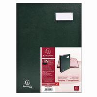 Parapheur direction dos a soufflets - 12 compartiments-Vert - Image 2