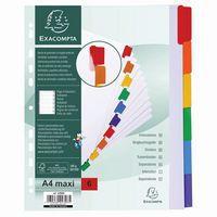 Lot de 20 Intercalaires carte blanche 160g - 6 positions - A4+-Blanc thumbnail image 5