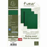Paquet de 100 couvertures Grain cuir pour reliure A4-Vert - Image 3