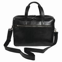 Sacoche ordinateur double compartiments Exactive Cuir-Noir - Image 5