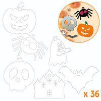 Lot de 36 suspensions Halloween à décorer - Cléopatre