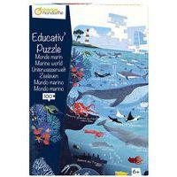 Puzzle éducatif carton 100 pièces monde marin - Image principale