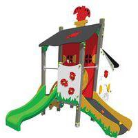 Structure tour et cabane le jardin des coccinelles alu/polyester - Jambes de scellement - Image principale