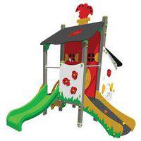 Structure tour et cabane le jardin des coccinelles alu/polyester - Fixation platines - Image principale