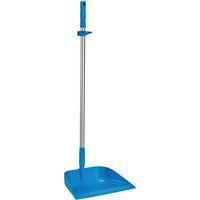 Lot de 10 Pelle à poussière à manche vertical, 330 mm, Bleu - Image principale