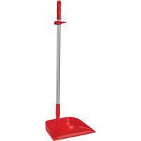 Lot de 10 Pelle à poussière à manche vertical, 330 mm, Rouge - Image principale