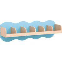 Lisse d'accueil 6 casiers bleu - Image principale