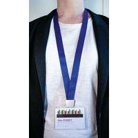 Lot de 10 Tours de cou bleus : Clip No-TwistTM - 44 cm x 2 cm thumbnail image 3