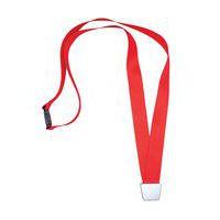 Lot de 10 Tours de cou rouges : Clip No-TwistTM - 44 cm x 2 cm - Image principale