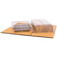 Lot de 2 Boîte de rangement pour 50 badges verticaux hauts - Image principale