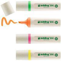 Boite de 4 surligneurs EcoLine Edding (orange, rose, vert, jaune) thumbnail image 2