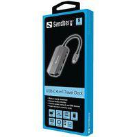 Station d'accueil de voyage USB-C 6 en 1 - Sandberg thumbnail image 4