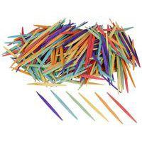 Maxi pack de 2500 cure-dents plats coloris assortis 65mm thumbnail image 2