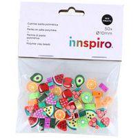 Sachet de 50 perles polymère- fruits Ø 10mm - Innspiro