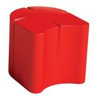 Pouf ovale Connexio - rouge - Image 2