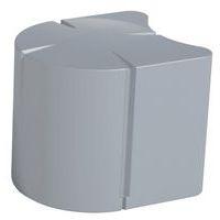 Pouf ovale Connexio - gris fenêtre - Image principale