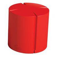 Pouf rond Connexio - rouge - Image 2
