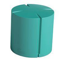 Pouf rond Connexio - bleu turquoise - Image 3