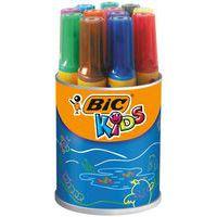 Godet 12 feutres décoralo assortis - Bic