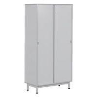 Armoire Bip Bop portes coulissantes 120 cm - gris dauphin - Image principale