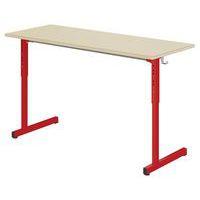 Table Gange 130 x 50 cm régl.T3 à T6 strat chants alaisés - Mobidecor thumbnail image