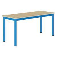 Table Carélie mobile 130x50 cm strat. hêtre chants alaisés - Mobidecor