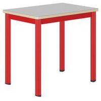Table Carélie mobile 70x50cm stratifié gris chants alaisés - Mobidecor thumbnail image