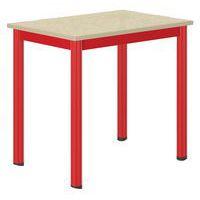 Table Carélie mobile 70x50 cm méla coq oeuf chts polypro. - Mobidecor