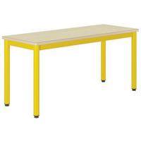 Table Carélie 130x50cm fixe strat coq oeuf chants alaisés - Mobidecor