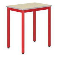 Table Carélie 70 x 50 cm fixe strat coq oeuf chants polyuréthane - Image principale