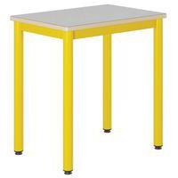 Table Carélie 70x50 cm fixe stratifié gris chants alaisés - Mobidecor