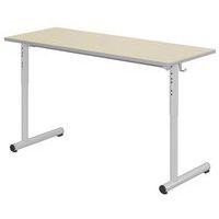Table Tage réglable 130x50cm T3 à T6 strat. Ch. polyuré - Mobidecor